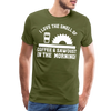 I Love the Smell of Coffee & Sawdust in the Morning Men's Premium T-Shirt