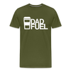 Dad Fuel Funny Coffee Men's Premium T-Shirt - olive green
