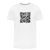 Rick Astley - Rick Roll QR Code Men's Premium T-Shirt - white