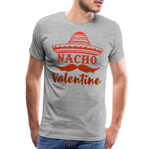 Nacho Valentine Men's Premium T-Shirt - heather gray
