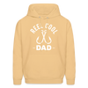 Reel Cool Dad Fishing Heavy Blend Adult Hoodie - light gold 