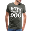 Hot Diggity Dog BBQ Grilling Men's Premium T-Shirt - asphalt gray