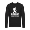 Bigfoot Social Distancing Champion of the World Men's Premium Long Sleeve T-Shirt