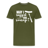 May I Suggest The Sausage Funny BBQ Men's Premium T-Shirt - olive green