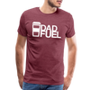 Dad Fuel Funny Coffee Men's Premium T-Shirt - heather burgundy