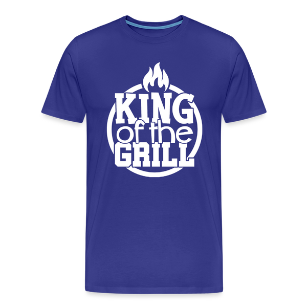 King of the Grill Father's Day BBQ Men's Premium T-Shirt - royal blue