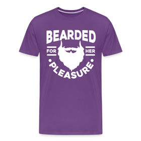 Bearded for Her Pleasure Funny Men's Premium T-Shirt