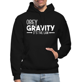 Obey Gravity It's the Law Gildan Heavy Blend Adult Hoodie