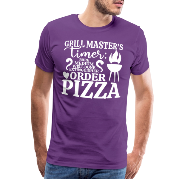 Grill Masters Timer Men's Premium T-Shirt - purple