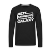 Best Grandad In The Galaxy Men's Premium Long Sleeve T-Shirt - black