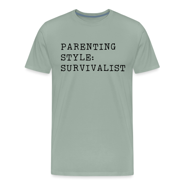 Parenting Style: Survivalist Men's Premium T-Shirt - steel green