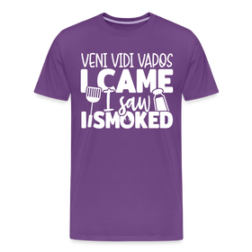 Veni Vidi Vapos I Came I Saw I Smoked: BBQ Smoker Men's Premium T-Shirt