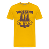 Working on my 6 Pack Men's Premium T-Shirt - sun yellow
