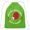 Bad Idea Dept Take a Number Cotton Drawstring Bag - clover