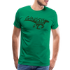 Gangsta Raptor Dinosaur Men's Premium T-Shirt - kelly green