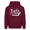 One Fly Dad Fly Fishing Father's Day Men's Hoodie - burgundy