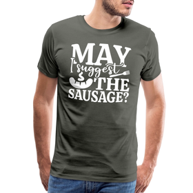 May I Suggest the Sausage Funny BBQ Men's Premium T-Shirt