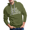 Busy Doing Nothing Men’s Premium Hoodie - olive green