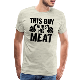 This Guy Rubs His Meat Funny BBQ Men's Premium T-Shirt