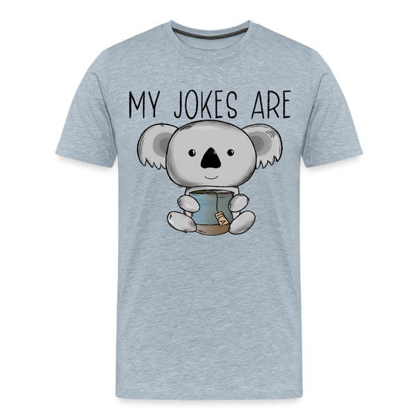 My Jokes Are Koala Tea Men's Premium T-Shirt - heather ice blue