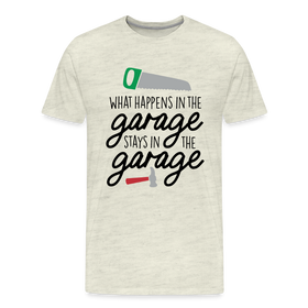 What Happens in the Garage Stays in the Garage Men's Premium T-Shirt