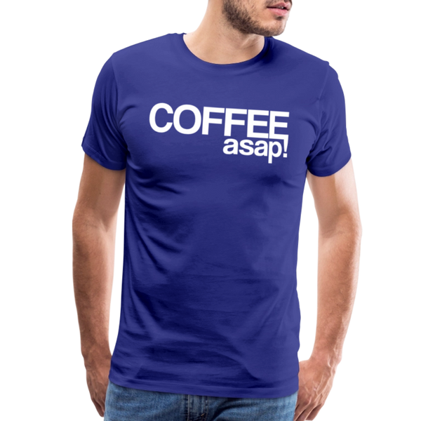 Funny Coffee ASAP! Men's Premium T-Shirt - royal blue