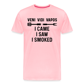 Veni Vidi Vapos I Came I Saw I Smoked: BBQ Smoker Men's Premium T-Shirt