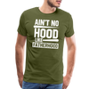 Ain't No Hood Like Fatherhood Funny Men's Premium T-Shirt