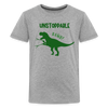 Unstoppable T-Rex Dinosaur Kids' Premium T-Shirt - heather gray
