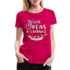 Give Peas a Chance Pun Women’s Premium T-Shirt - dark pink