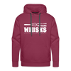 Don't be Afraid to Take Whisks Funny Men’s Premium Hoodie - burgundy