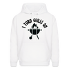 I Turn Grills On Funny BBQ Men's Hoodie - white
