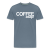 Funny Coffee ASAP! Men's Premium T-Shirt - steel blue
