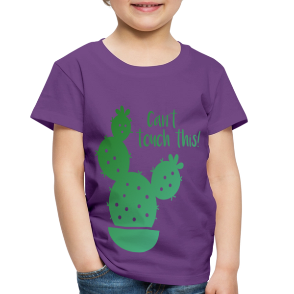 Can't Touch This! Cactus Pun Toddler Premium T-Shirt - purple