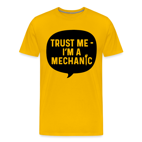 Trust Me I'm a Mechanic Men's Premium T-Shirt - sun yellow