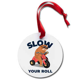 Slow Your Roll Sloth Holiday Ornament