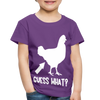 Guess What Chicken Butt Toddler Premium T-Shirt - purple