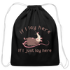 If I Lay Here If I Just Lay Here Opossum Cotton Drawstring Bag