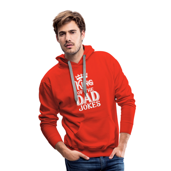 King of the Dad Jokes Men’s Premium Hoodie - red