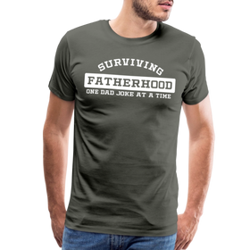Surviving Fatherhood One Dad Joke at a Time Men's Premium T-Shirt