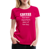 Coffee The Most Important Meal of the Day Funny Women’s Premium T-Shirt - dark pink