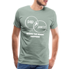 Funny Dad Jokes Venn Diagram Short-Sleeve T-Shirt - steel green