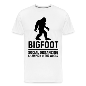 Bigfoot Social Distancing Champion of the World Men's Premium T-Shirt