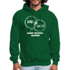 Dad Jokes Where the Magic Happens Funny Men's Hoodie - forest green