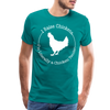 Chicken Tender Funny Men's Premium T-Shirt - teal