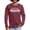 Surviving Fatherhood One Dad Joke at a Time Men's Premium Long Sleeve T-Shirt - heather burgundy
