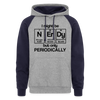 I Might be Nerdy but Only Periodically Colorblock Hoodie