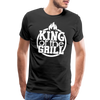 King of the Grill Father's Day BBQ Men's Premium T-Shirt - black