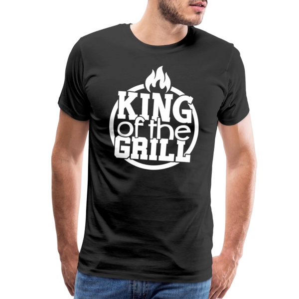 King of the Grill Father's Day BBQ Men's Premium T-Shirt - black