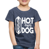 Hot Diggity Dog Funny Grilling Toddler Premium T-Shirt - heather blue